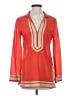 Tory Burch 100% Cotton Orange Long Sleeve Blouse Size 2 - photo 1