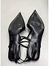 Prada Graphic Black Patent Leather Slingback Pumps Size EU 38 - photo 8