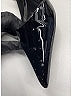 Prada Graphic Black Patent Leather Slingback Pumps Size EU 38 - photo 4