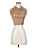 Pull&Bear Tan Sleeveless Blouse Size 2 - photo 1