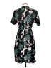 Babaton 100% Polyester Floral Black Green Casual Dress Size XS - photo 2