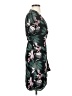 Babaton 100% Polyester Floral Black Green Casual Dress Size XS - photo 4