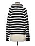 Aqua Stripes Black Turtleneck Sweater Size XS - photo 1