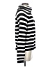 Aqua Stripes Black Turtleneck Sweater Size XS - photo 4