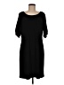MSK Solid Black Casual Dress Size M - photo 1