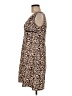 D.B.Y. Ltd Animal Print Brown Casual Dress Size 6 - photo 5
