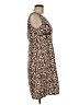 D.B.Y. Ltd Animal Print Brown Casual Dress Size 6 - photo 4