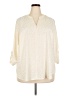 41Hawthorn 100% Polyester Ivory 3/4 Sleeve Blouse Size 2X - photo 1