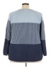 Karen Scott Blue Long Sleeve Top Size 3X - photo 2