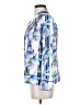 J.Crew 100% Polyester Tropical Blue Long Sleeve Blouse Size XS - photo 5