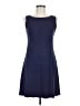 Three Dots Solid Blue Casual Dress Size L - photo 1
