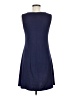 Three Dots Solid Blue Casual Dress Size L - photo 2