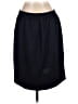 DKNY Solid Blue Black Casual Skirt Size L - photo 2