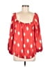 Vince Camuto 100% Polyester Red 3/4 Sleeve Blouse Size M (petite) - photo 1