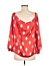 Vince Camuto 100% Polyester Red 3/4 Sleeve Blouse Size M (petite) - photo 2
