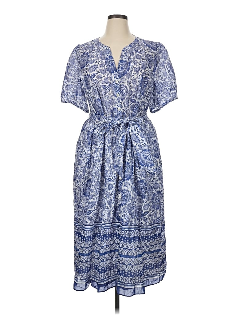 Pre-owned Talbots Casual Dress In Blue
