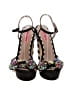 Betsey Johnson Graphic Black Sandals Size 7 1/2 - photo 2