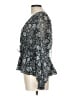 Old Navy 100% Polyester Silver Long Sleeve Blouse Size L - photo 5