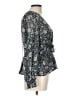 Old Navy 100% Polyester Silver Long Sleeve Blouse Size L - photo 4
