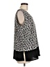 Milano 100% Polyester Black Sleeveless Blouse Size L - photo 4
