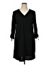 Nine West Solid Black Casual Dress Size 14 - photo 1