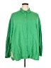 Old Navy Solid Green Long Sleeve Button-Down Shirt Size XXL (tall) - photo 1