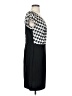 Alyx 100% Polyester Houndstooth Black Casual Dress Size 8 - photo 4