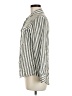 Alexander Jordan 100% Rayon Stripes Green Long Sleeve Button-Down Shirt Size M - photo 5