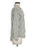 Alexander Jordan 100% Rayon Stripes Green Long Sleeve Button-Down Shirt Size M - photo 4