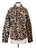 Volcom 100% Polyester Animal Print Brown Faux Fur Jacket Size XS - photo 1