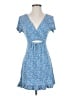 Pull&Bear Hearts Blue Casual Dress Size S - photo 1