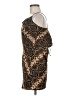 Olivaceous 100% Rayon Animal Print Brown Cocktail Dress Size M - photo 5