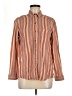 Eddie Bauer 100% Cotton Stripes Orange Long Sleeve Button-Down Shirt Size M (petite) - photo 1