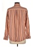 Eddie Bauer 100% Cotton Stripes Orange Long Sleeve Button-Down Shirt Size M (petite) - photo 2