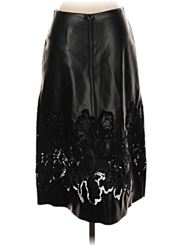 Jade Faux Leather Skirt (view 2)