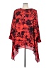 Denim 24/7 100% Polyester Red Long Sleeve Blouse Size 24W - photo 1