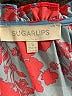 Sugarlips 100% Polyester Hearts Red Short Sleeve Blouse Size S - photo 7