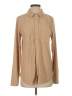 Thread & Supply Chevron-herringbone Tan Long Sleeve Blouse Size S - photo 1
