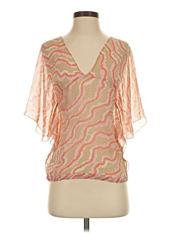 Paul & Joe Short Sleeve Silk Top (view 1)
