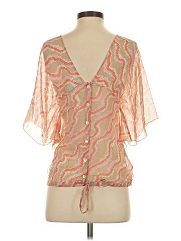 Paul & Joe Short Sleeve Silk Top (view 2)