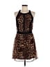 Just Fab Animal Print Brown Cocktail Dress Size XL - photo 1
