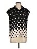 Halston 100% Polyester Polka Dots Black Sleeveless Blouse Size M - photo 1