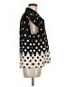 Halston 100% Polyester Polka Dots Black Sleeveless Blouse Size M - photo 4