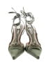 Albert Nipon 100% Leather Green Heels Size 6 - photo 2