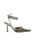Albert Nipon 100% Leather Green Heels Size 6 - photo 1