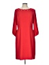 Talbots 100% Polyester Solid Red Cocktail Dress Size 10 - photo 1