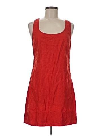 Madewell Cross-Back A-Line Mini Dress in Linen (view 1)
