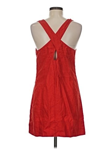 Madewell Cross-Back A-Line Mini Dress in Linen (view 2)