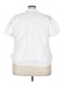 CeCe Animal Print White Short Sleeve Blouse Size 3X - photo 2
