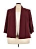 Kasper Burgundy Blazer Size 24W - photo 1